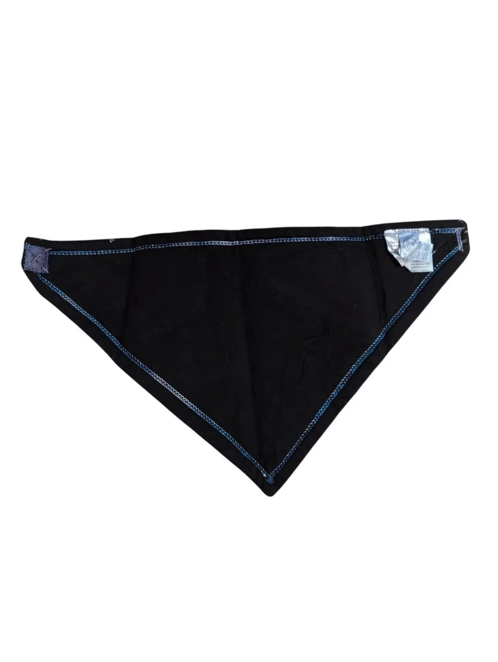 NWOT Tie-Dye Triangle Pet Bandana / Baby Bib - Blue & Black